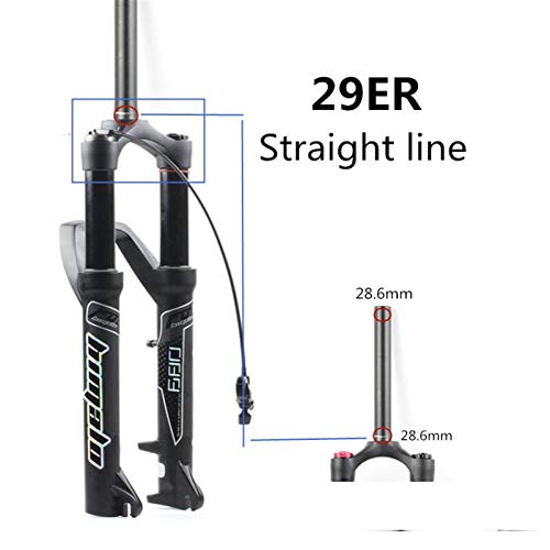 YAOSHI Amortiguador Tenedor de Bicicletas 27.5 / 29er Tenedor Puente Trasero Air MTB Bike Fork Suspension Aceite Y TENIVA DE Gas para Manitou Machete Comp Horquilla Delantera de Bicicleta de montaña