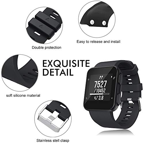 YASPARK Correa Forerunner 35, Pulsera de Reloj de Repuesto de Silicona Suave Accesorios Impermeables Correa para Forerunner 35