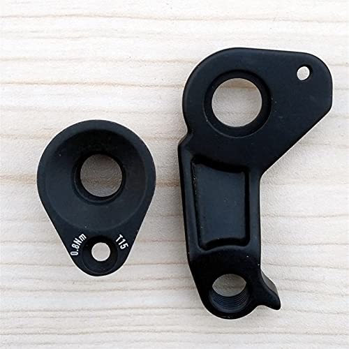 Yeddc Reemplazable 2pc Bicycle Gear Trasero Desperilleur Hanger Mech Dropout para Ghost ASKET Lector ROKET Ghost HYBRIDE LANAO AL Kato Fantasma GHM09-022 Gancho de Cola de Bicicleta (Color : Black)