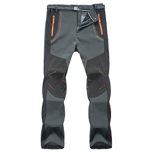 YiLianDa Pantalones de Trekking Softshell Pantalones Impermeables Resistente Pantalones de Escalada