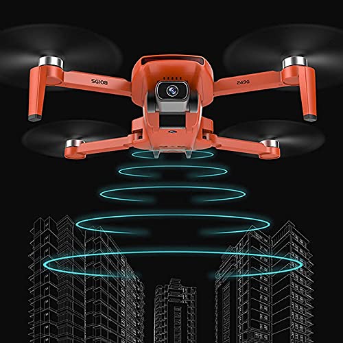 YOBDDD Dron, Dron con cámara, con cámara 4K HD, Posicionamiento GPS, Seguimiento Inteligente, Ruta Personalizada, Batería Baja (Juegos de Dron al Aire Libre)