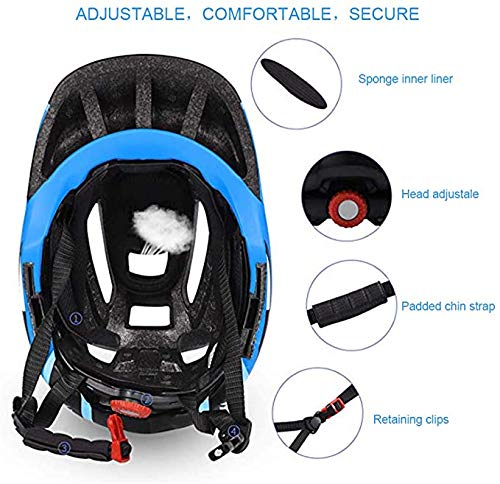 YYYY Casco de Bicicleta de Equilibrio para niños con mentonera y Bicicleta de Patinaje sobre Ruedas de Cara Completa Desmontable Cascos de Seguridad Masculinos y Femeninos (adecuados pa 1