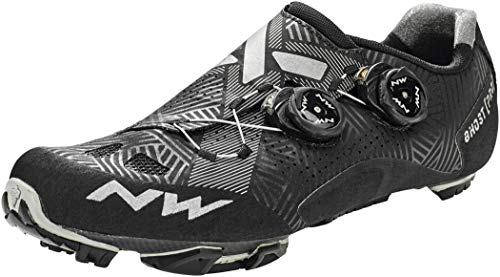 Zapatillas de Ciclismo para Carretera Ghost Pro - Color Negro - Talla 40 - Zapatillas para Bicicleta con la Suela Hyperlight XC de Carbono para una Transferencia de Potencia Máxima - Northwave