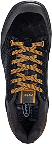 Zapatillas de Ciclismo para Carretera Tribe - Color Negro - Talla 44 - Zapatillas para Bicicleta MTB con Buen Agarre en los Pedales y Resistente a la Abrasión en la Punta - Northwave