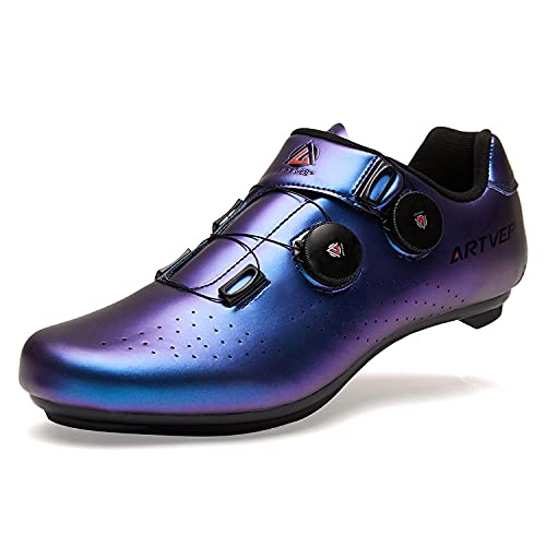 AGYE Zapatillas Bicicleta, Zapatillas Ciclismo Hombre Bicicleta de  Carretera,Zapatillas de Spinning para Mujer con Bloqueo Zapatillas de  Bicicleta de