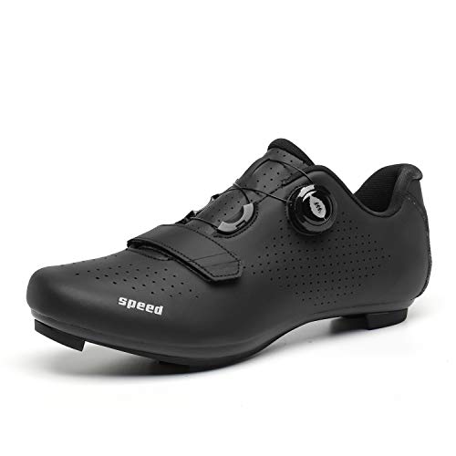 Zapatillas de Ciclismo Zapatillas MTB para Hombre Zapatillas de Bicicleta de Carretera Zapatillas de Ciclismo Deportivas Completas Zapatillas de Ciclismo de Carretera Negro 41