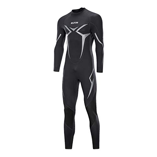 ZCCO trajes de neopreno de 3 mm de primera calidad para buceo de manga completa para pesca submarina, buceo, surf, piragüismo, buceo trajes húmedos, Hombre, negro, xx-large