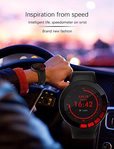 Zeerkeer Smartwatch, Reloj Inteligente Impermeable IP68 Reloj Deportivo Reloj Fitness con Pantalla Táctil Completa Pulsómetro Cronómetros Notificación de Llamada y Mensaje para Android y iOS