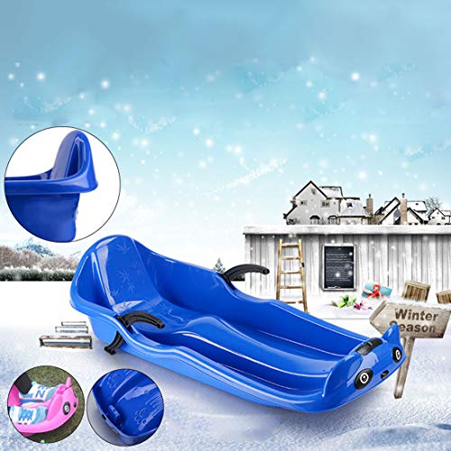 ZKZK Doble Espesor Snowboard Snowboard Snowboard Sandboard Desierto Trineo para Adultos Niño Trineo Resistente al Desgaste Coche Fast Snow Speeder (Azul) 100cm