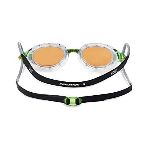 Zoggs Predator Polarized Ultra Smaller fit Gafas de natación, Adultos Unisex, Grey/Clear/Copper, S,