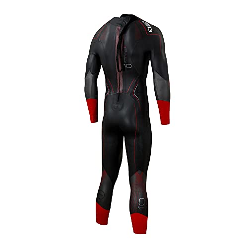 ZONE3 Men's Traje de Neopreno Aspire, Hombre, Negro/Gun Metal/Rojo, Small Medium