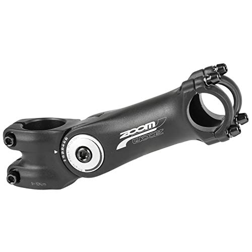 Zoom Stem Ahead 25,4-125-90 - Mango para Manillar de Bicicleta, Color Negro/Plateado