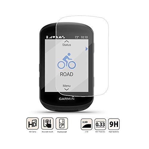 Zshion Protector de pantalla para Garmin Edge 830, dureza 9H, protector de pantalla de vidrio templado para Garmin Edge 830 con antihuellas dactilares sin burbujas (3 unidades)