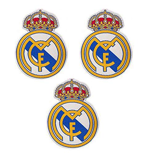 3 piezas Parches del equipo de fútbol para coser/planchar Emblema del club de fútbol Accesorios para apliques deportivos Parches decorativos para jeans Chaqueta Ropa Bolso Zapatos Gorras (#1)