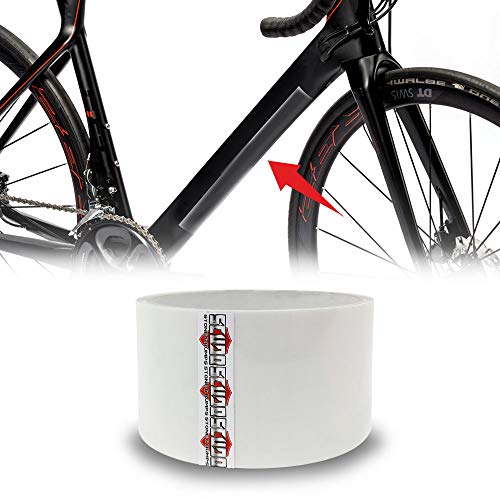4R Quattroerre.it 16716 Cinta Adhesiva Escudo Roll para Protección Chasis Bicicleta, Espesor 0.3 mm, Unisex Adulto, Transparente, 8 x 150 cm