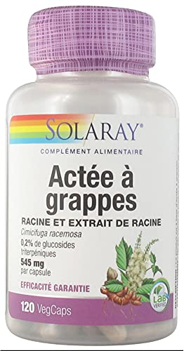 Actée à grappes - Cimicifuga Racemosa standardisé - 545 mg - 120 caps. vég.