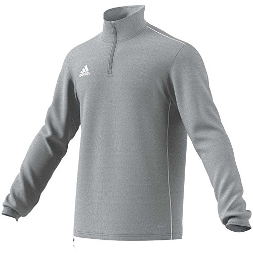 adidas CORE18 TR Top Camiseta de Entrenamiento, Hombre, Gris (Piedra/Blanco), L