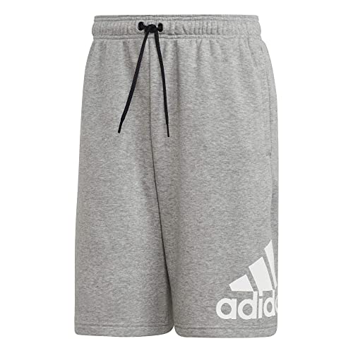 adidas M Mh Bosshortft Sport Shorts, Hombre, Medium Grey Heather/White