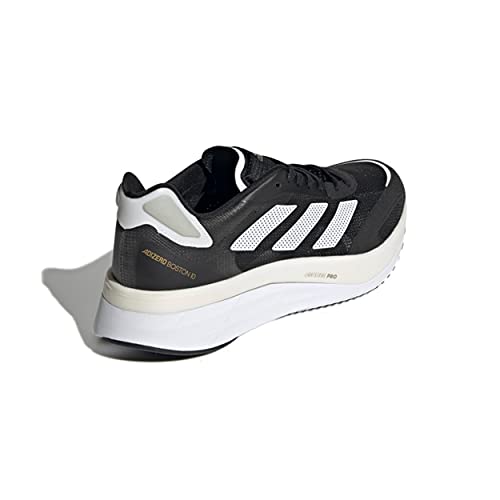 adidas Men's Adizero Boston 10, Core Black/Cloud White/Gold Metallic, 11.5