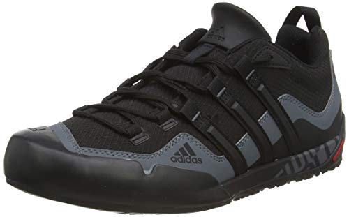 adidas Terrex Swift Solo, Zapatillas de Deporte Exterior Hombre, Negro (Black/Black/Lead 0), 46 EU