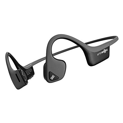 AFTERSHOKZ Trekz - Auriculares inalámbricos de conducción ósea con estuche de almacenamiento portátil, color gris pizarra