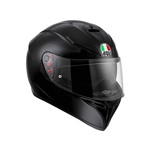 AGV 0301A4MY_003_S K3 SV Solid Casco Moto Integral, Negro, S