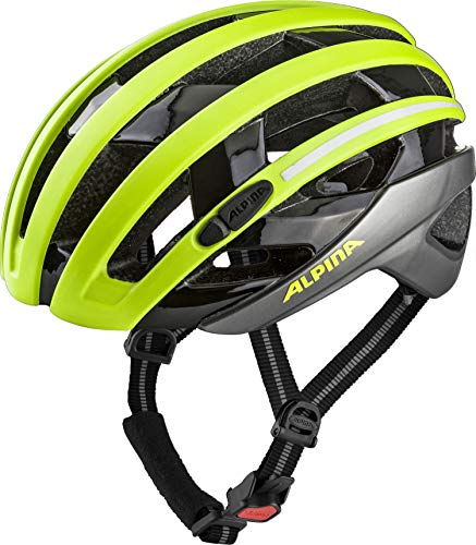 ALPINA Campiglio Casco de Bicicleta, Unisex Adulto, Be Visible, 57-61 cm