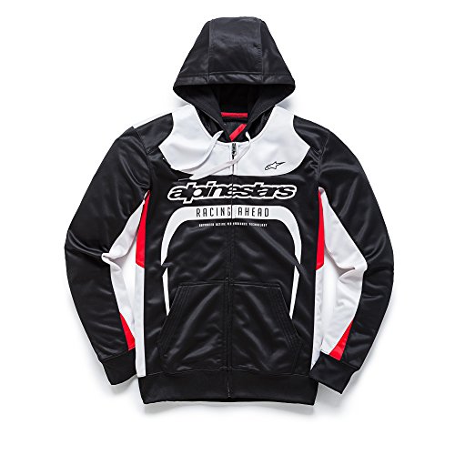 Alpinestar Session Fleece Cremallera suéter Moderno Corte Motor Deporte inspiración, Hombre, Black, XXL