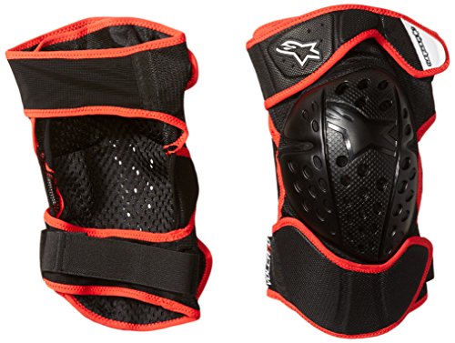 Alpinestars Men's Volcano Knee/Shin Guard Jacket, Black/Red, Small/Medium