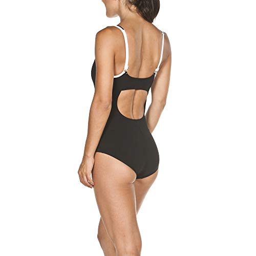 Arena Badeanzug Bodylift Makimurax C-Cup Bañador, Mujer, Blanco/Negro, 40