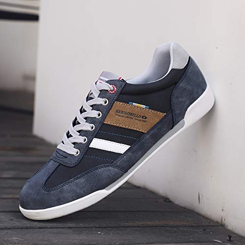 ARRIGO BELLO Zapatos Hombre Vestir Casual Zapatillas Deportivas Running Sneakers Corriendo Transpirable Tamaño 41-46 (44 EU, T Azul Claro)