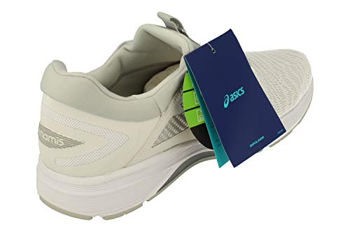 Asics Dynamis Hombre Running Trainers T7D1N Sneakers (UK 9.5 US 10.5 EU 44.5, White Silver Mid Grey 0193)