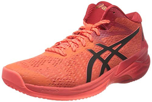 Asics Sky Elite FF MT Tokyo, Indoor Court Shoe Hombre, Sunrise Red/Eclipse Black, 44 EU