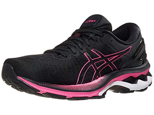 ASICS Women's Gel-Kayano 27 Running Shoes, 11M, Black/Pink GLO