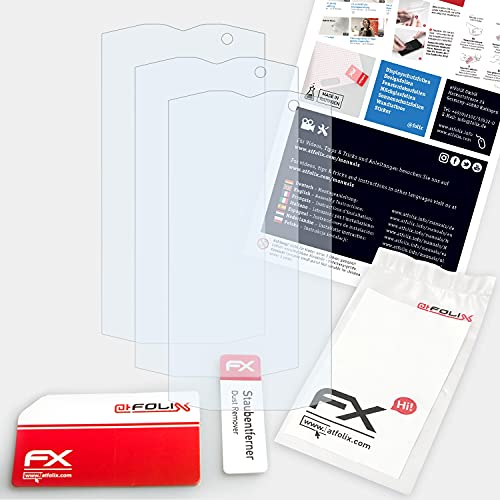 atFoliX Lámina Protectora de Pantalla Compatible con Crosscall Trekker M1 Core Película Protectora, Ultra Transparente FX Lámina Protectora (3X)