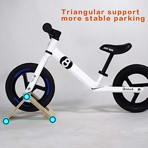 auvstar Soporte de Suelo para Bicicleta de Equilibrio,Soporte de Equilibrio de Bicicleta para Niños Portátil Soporte para Estacionamiento de Bicicletas，para Bicicletas de 10-12 Pulgadas