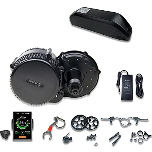 Bafang Bicicleta Eléctrica BBS02B Kit de Conversión 48V 750W Kit de Componentes de Bicicleta Eléctrica o Motor Central con Batería 48V 13/16 / 17.5 / 20Ah (Opcional) 48V750W-C965-44T-48V 17.5AH