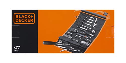 BLACK+DECKER A7063-QZ Kit de 76 herramientas para automóvil