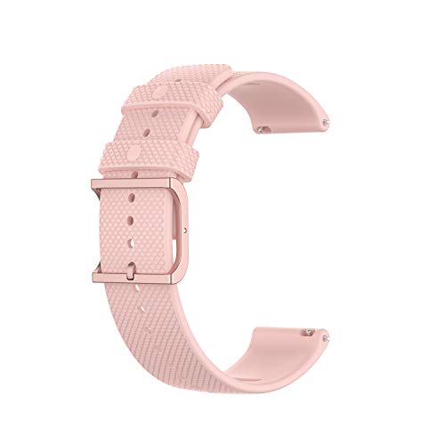 BoLuo 20mm Correa Compatible con Polar Ignite/Polar Unite,Correas De Reloj, Bandas Correa Repuesto,Reloj Recambio Brazalete Correa Repuesto para Huami Amazfit GTS 2 mini/Amazfit GTR 42MM (Rosa)