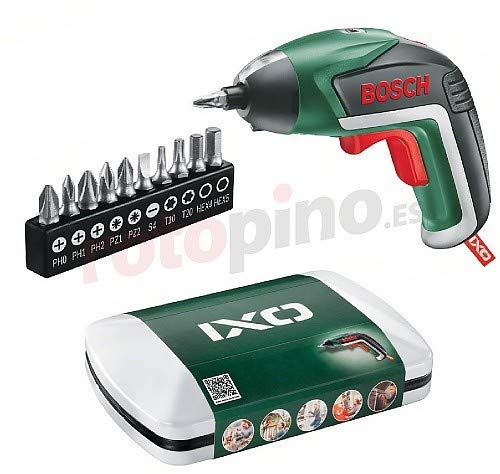 Bosch IXO - Basic Negro, Verde 215 RPM - Destornillador (3,6 V, Ión de Litio, 6 h, 300 g, 215 RPM, Batería)