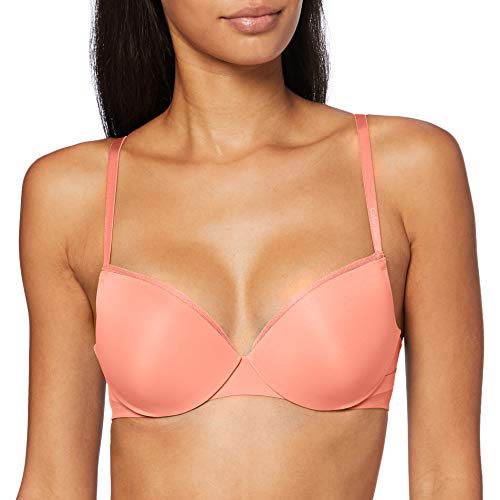 Calvin Klein Plunge Lift Sujetador, Naranja (Bright Quartz), 0D30 para Mujer