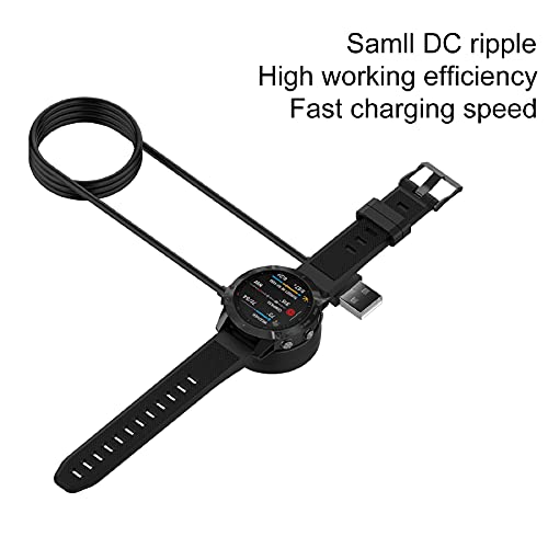 Cargador Compatible con Garmin Fenix 6X PRO/6X/6/5X/5S/5, Cargador Garmin Forerunner 55/Forerunner 935/Vivoactive 3/3 Music/4/4S,Garmin Venu 2/2S,Cable de Carga USB Cargador+Tapones de Polvo Silicona