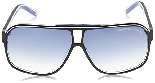 Carrera Grand Prix 2 9O T4M Gafas de Sol, Negro (Black White/Grey Gradient), 64 Unisex Adulto