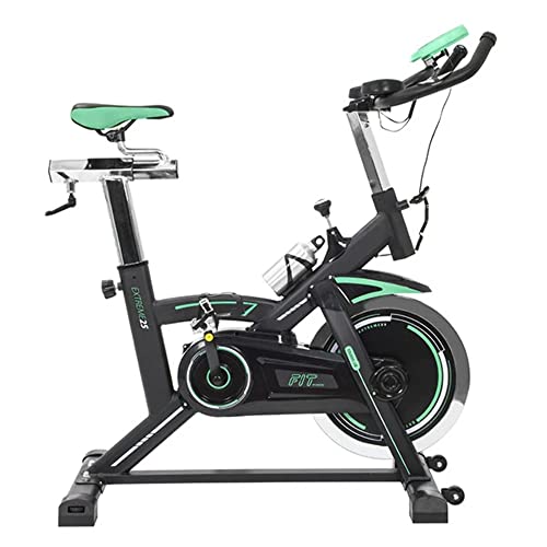 Cecotec Bicicleta Spinning Estática con Volante de Inercia de 25 Kg Extreme 25. Sistema Silence Fit, Pulsómetro, Manillar y Sillín Regulable, Pantalla LCD, Ruedas, Peso máximo 120 Kg