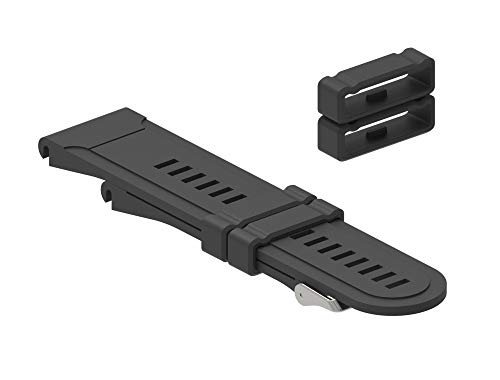 Chofit para Suunto Spartan Sport Muñequera HR Baro silicona Keeper Locking cierres compatible para Suunto Spartan Sport muñeca HR Baro/Suunto 9 Baro/Suunto Spartan Ultra Negro (Paquete de 6)