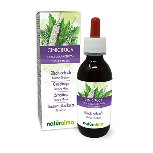 Cimicífuga (Cimicifuga racemosa o Actaea racemosa) rizomas Tintura Madre sin alcohol Naturalma | Extracto líquido gotas 120 ml | Complemento alimenticio | Vegano