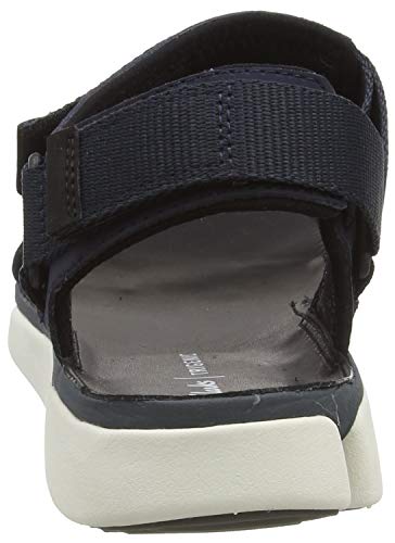 Clarks Tri Cove Trail, Sandalias Punta Cerrada Hombre, Azul (Navy Combi Navy Combi), 42 EU