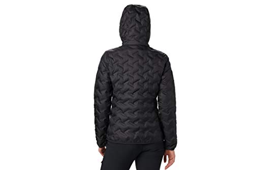 Columbia Delta Ridge Down Hooded , Chaqueta de plumas con capucha Mujer, Negro (BLACK), XL