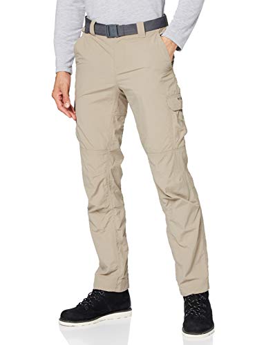 Columbia Silver Ridge II Cargo , Pantalones de senderismo cargo Hombre, Marrón (Tusk), 32W/32L