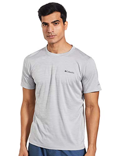 Columbia Zero Rules, Camiseta de manga corta, Hombre, Gris (Columbia Grey Heather), Talla XXL